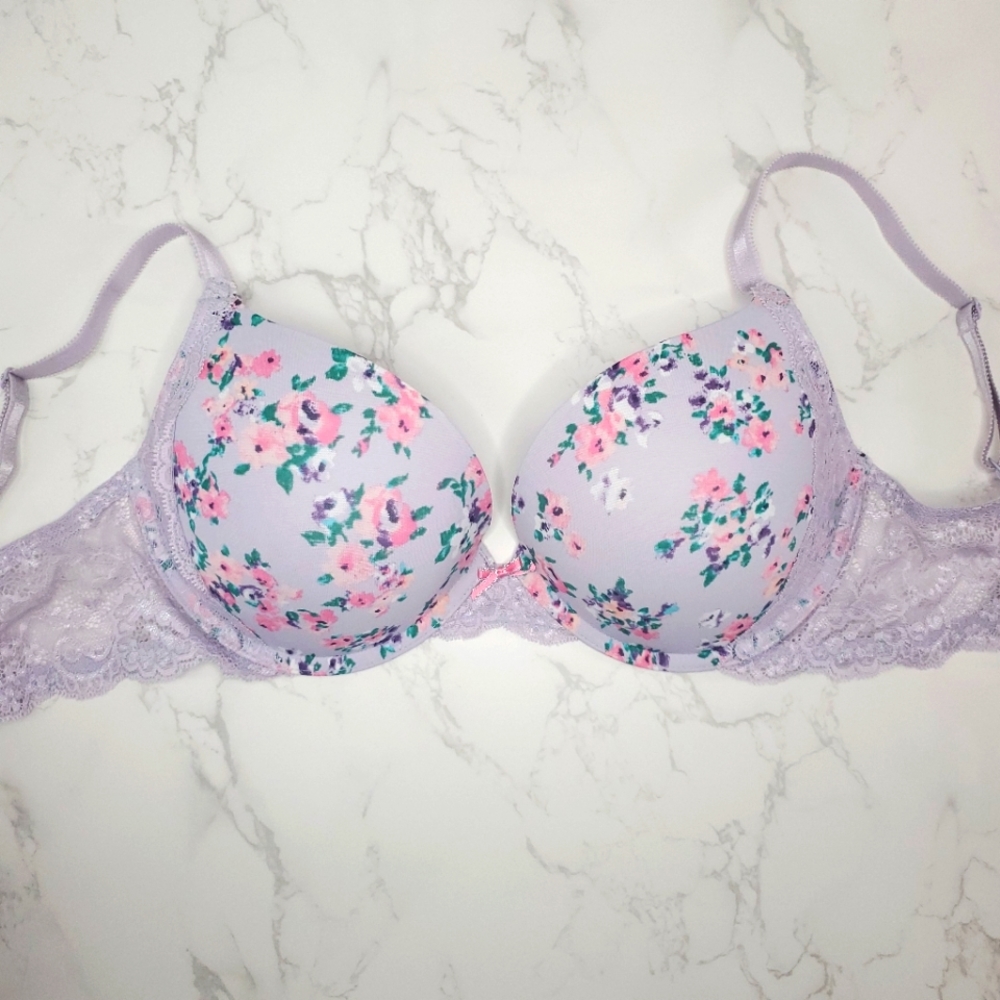 Victoria's Secret Lilac Purple Lace Dream Angel's Push Up Bra, 34DD, Never worn